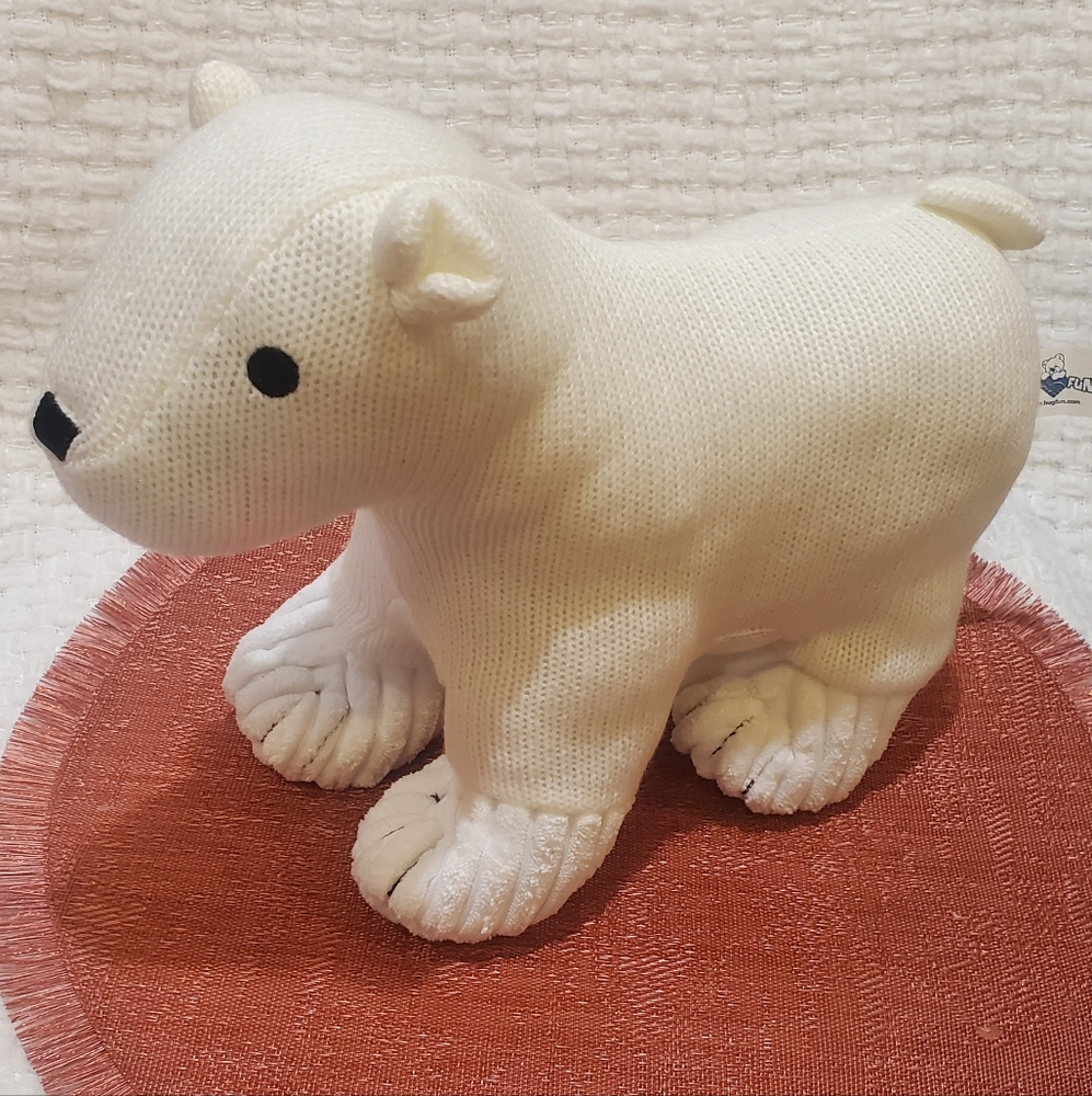 White Stuffed Polar Bear Toy